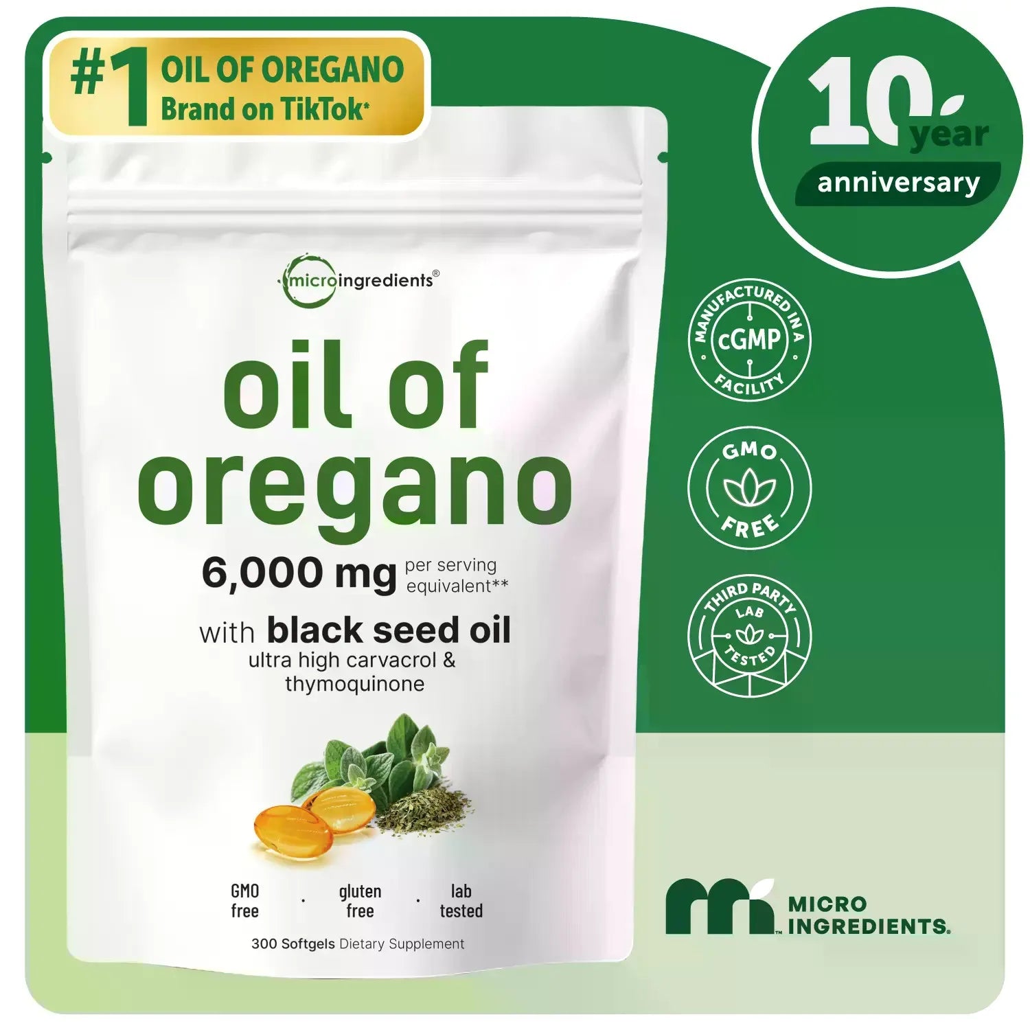 X-Strength Oregano Blackseed Softgels