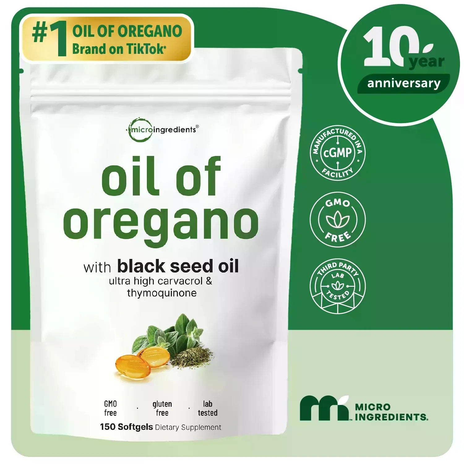 X-Strength Oregano Blackseed Softgels